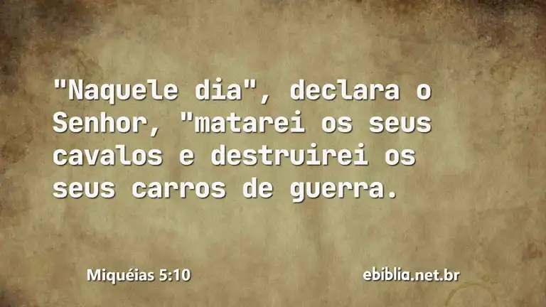 Miquéias 5:10