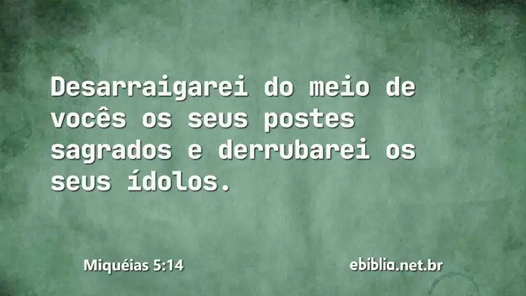 Miquéias 5:14