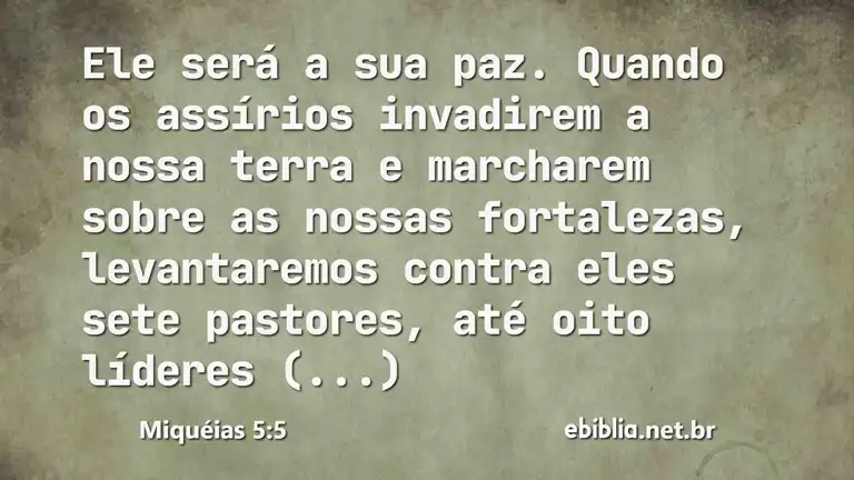 Miquéias 5:5