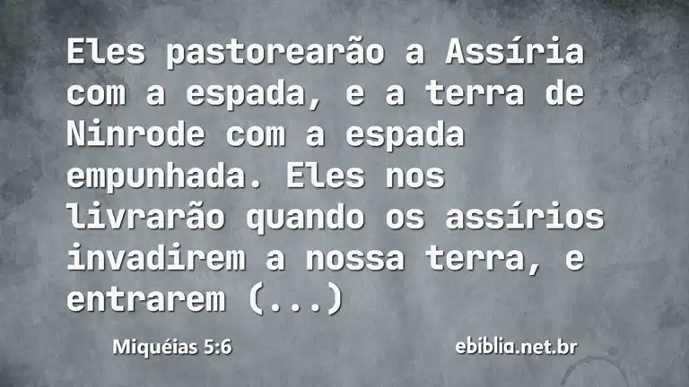 Miquéias 5:6