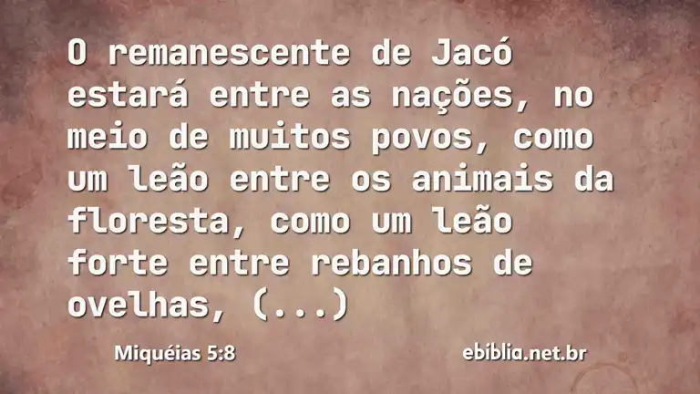 Miquéias 5:8