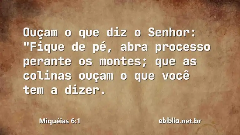 Miquéias 6:1