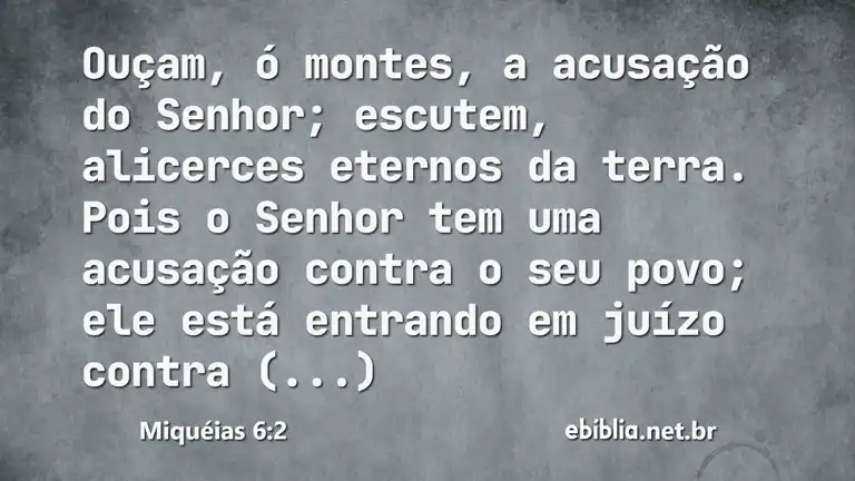 Miquéias 6:2