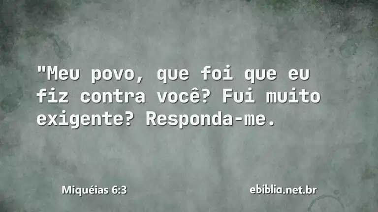 Miquéias 6:3