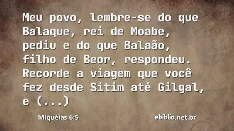 Miquéias 6:5