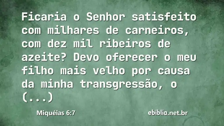 Miquéias 6:7