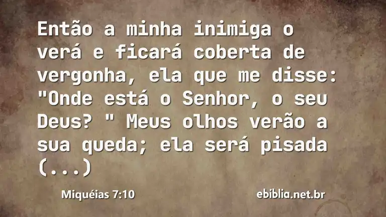 Miquéias 7:10