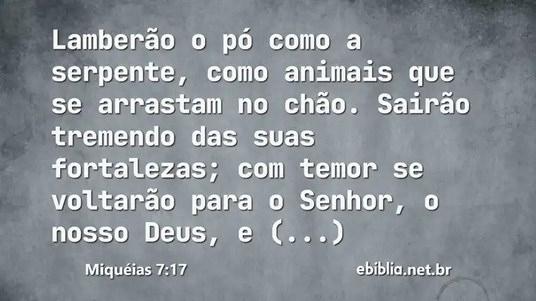 Miquéias 7:17