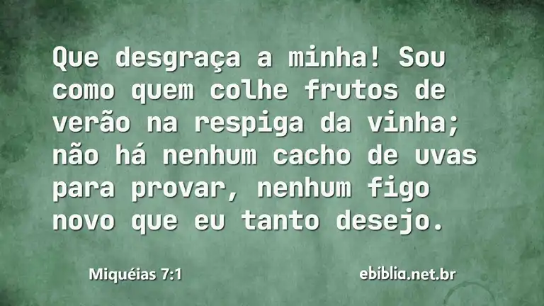 Miquéias 7:1