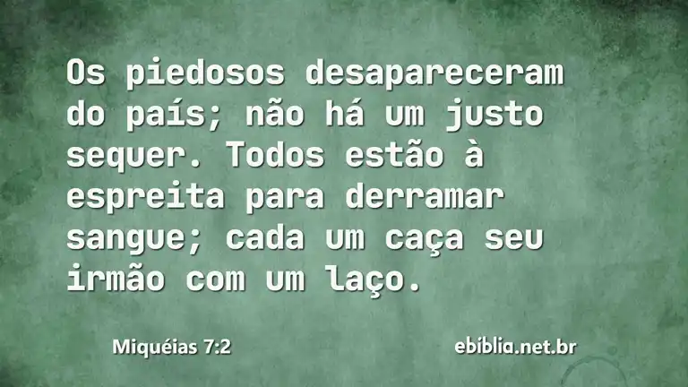 Miquéias 7:2