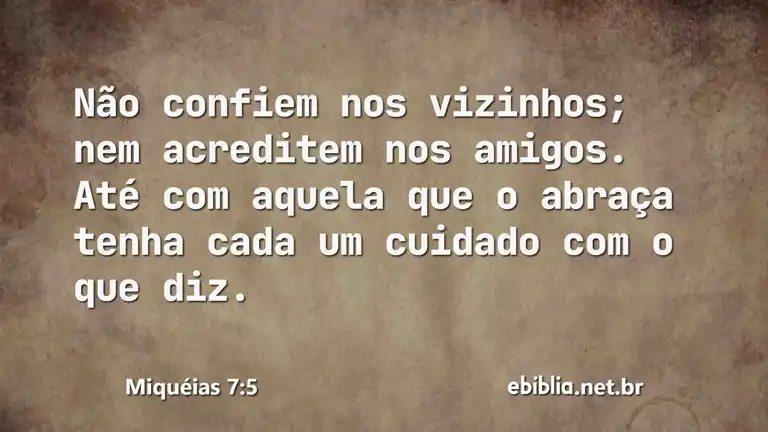 Miquéias 7:5