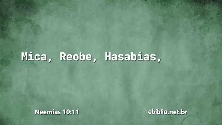 Neemias 10:11