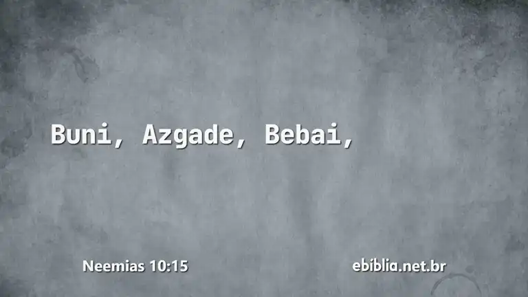 Neemias 10:15