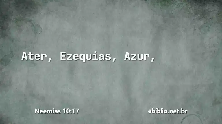 Neemias 10:17