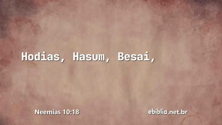 Neemias 10:18