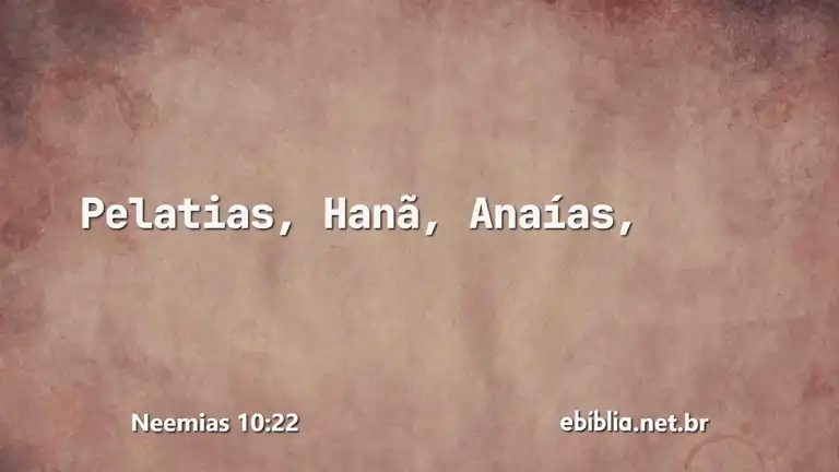 Neemias 10:22