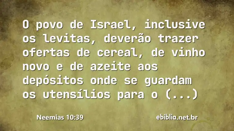 Neemias 10:39