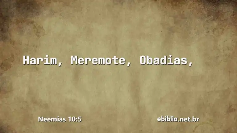 Neemias 10:5