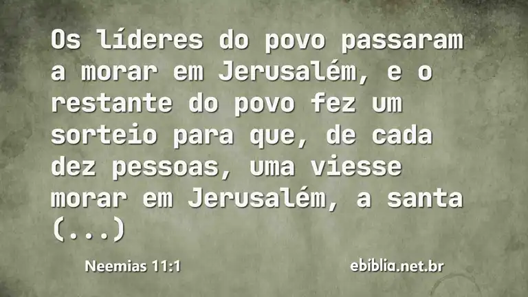 Neemias 11:1