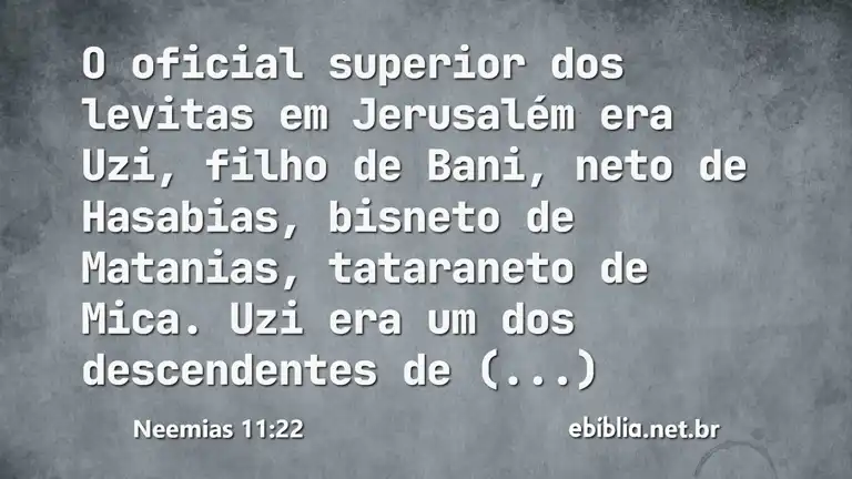 Neemias 11:22