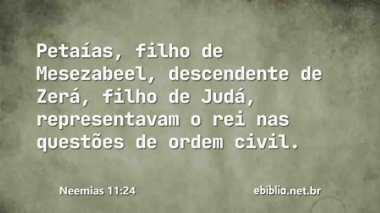 Neemias 11:24