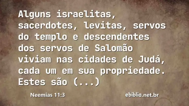 Neemias 11:3