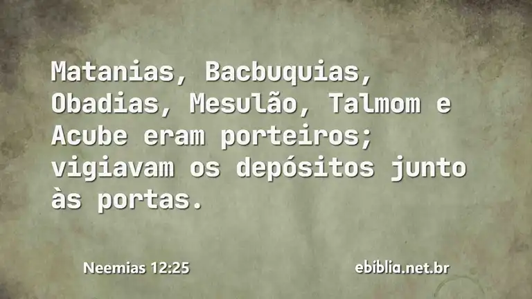 Neemias 12:25