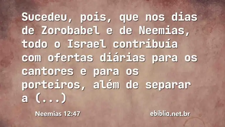 Neemias 12:47