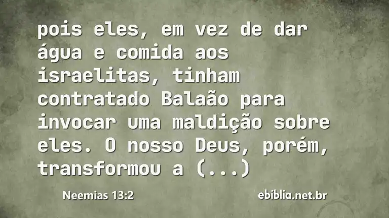 Neemias 13:2