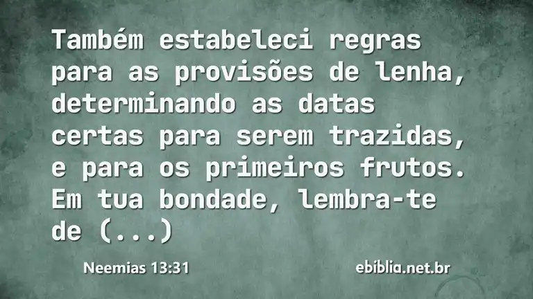 Neemias 13:31