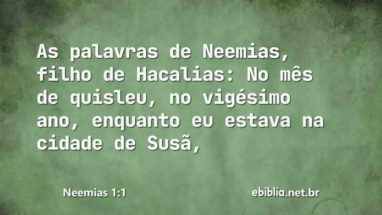 Neemias 1:1