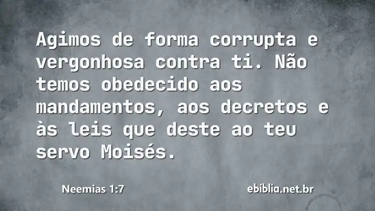 Neemias 1:7