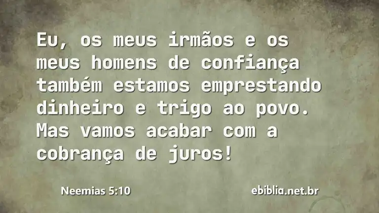 Neemias 5:10