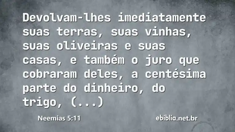 Neemias 5:11