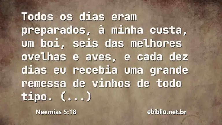 Neemias 5:18