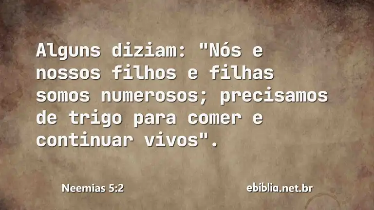 Neemias 5:2