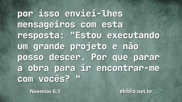 Neemias 6:3