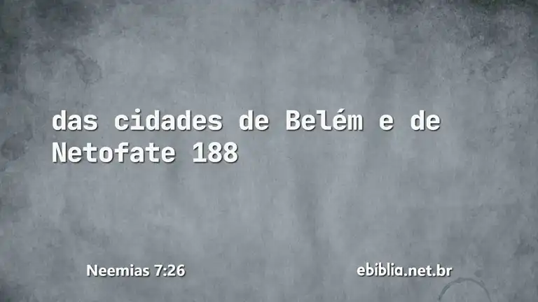 Neemias 7:26