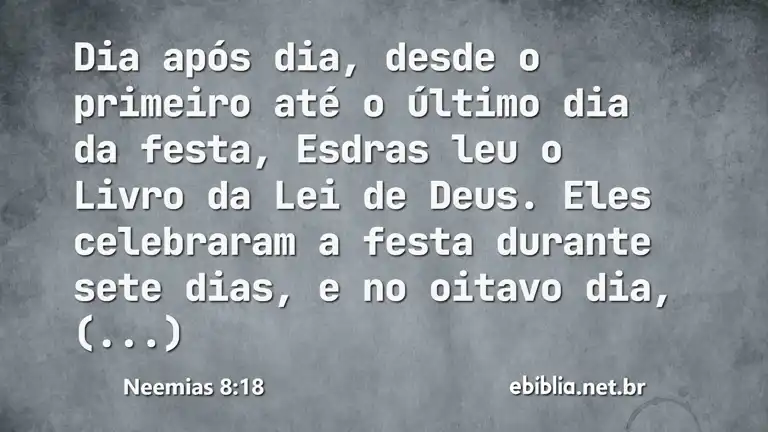 Neemias 8:18