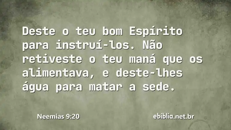 Neemias 9:20