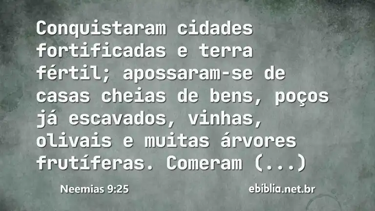 Neemias 9:25