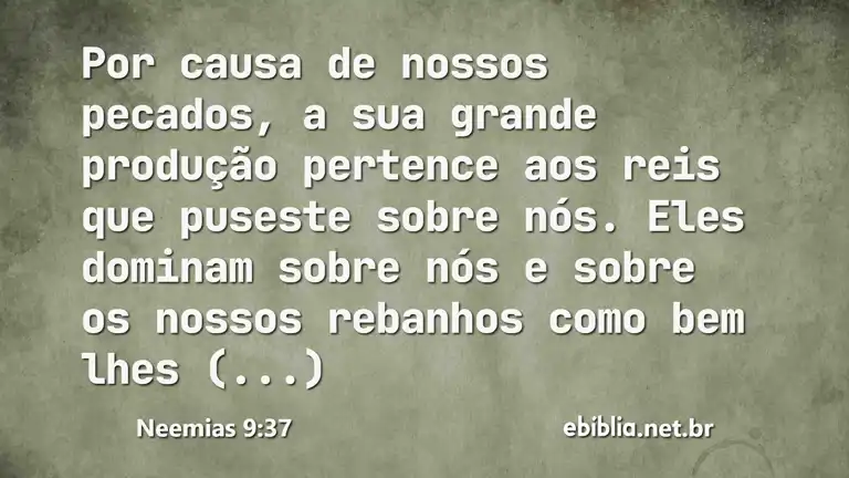 Neemias 9:37