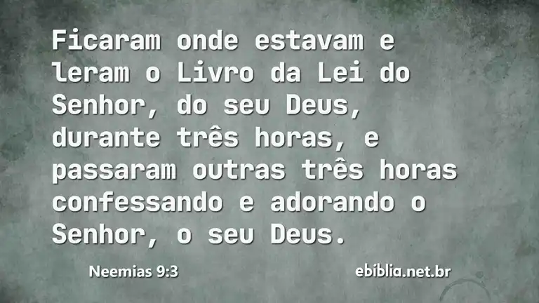 Neemias 9:3