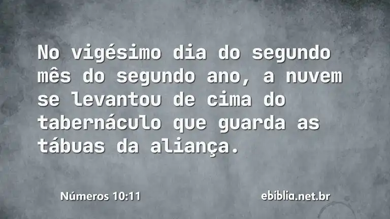 Números 10:11