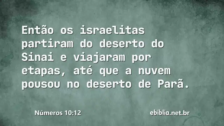 Números 10:12