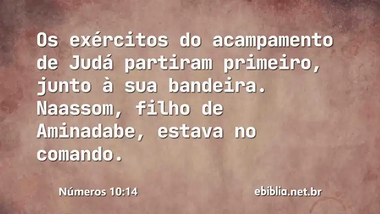 Números 10:14