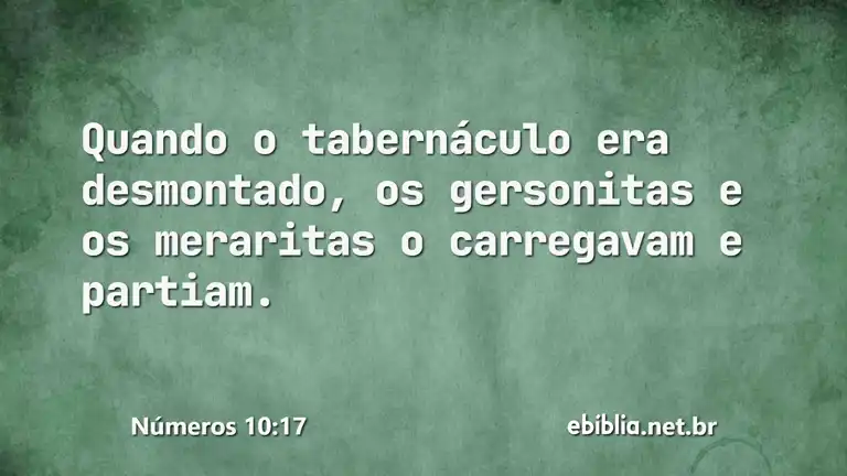 Números 10:17