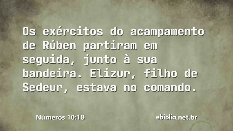 Números 10:18