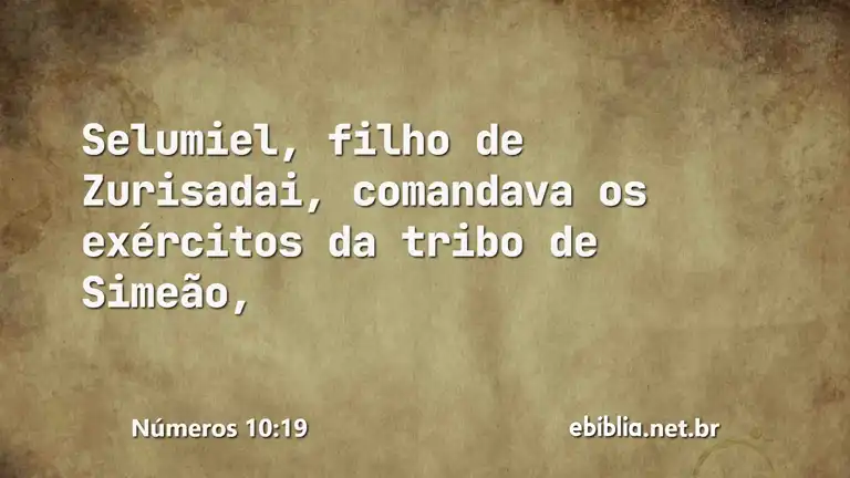 Números 10:19