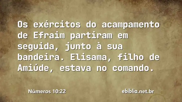 Números 10:22